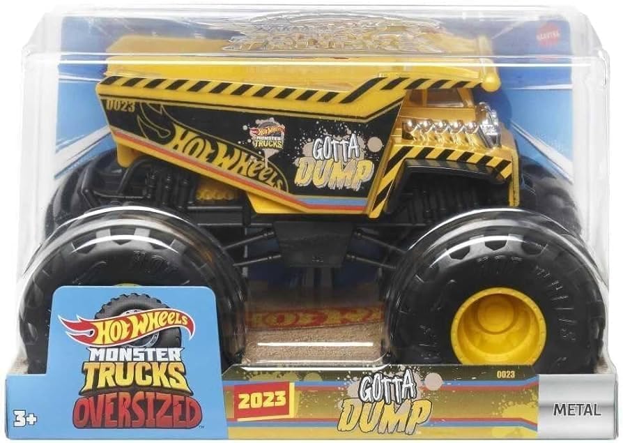 Hot Wheels Monster Trucks Oversized 1:24 Scale Metal Die-Cast Toy Truck (Gotta Dump)