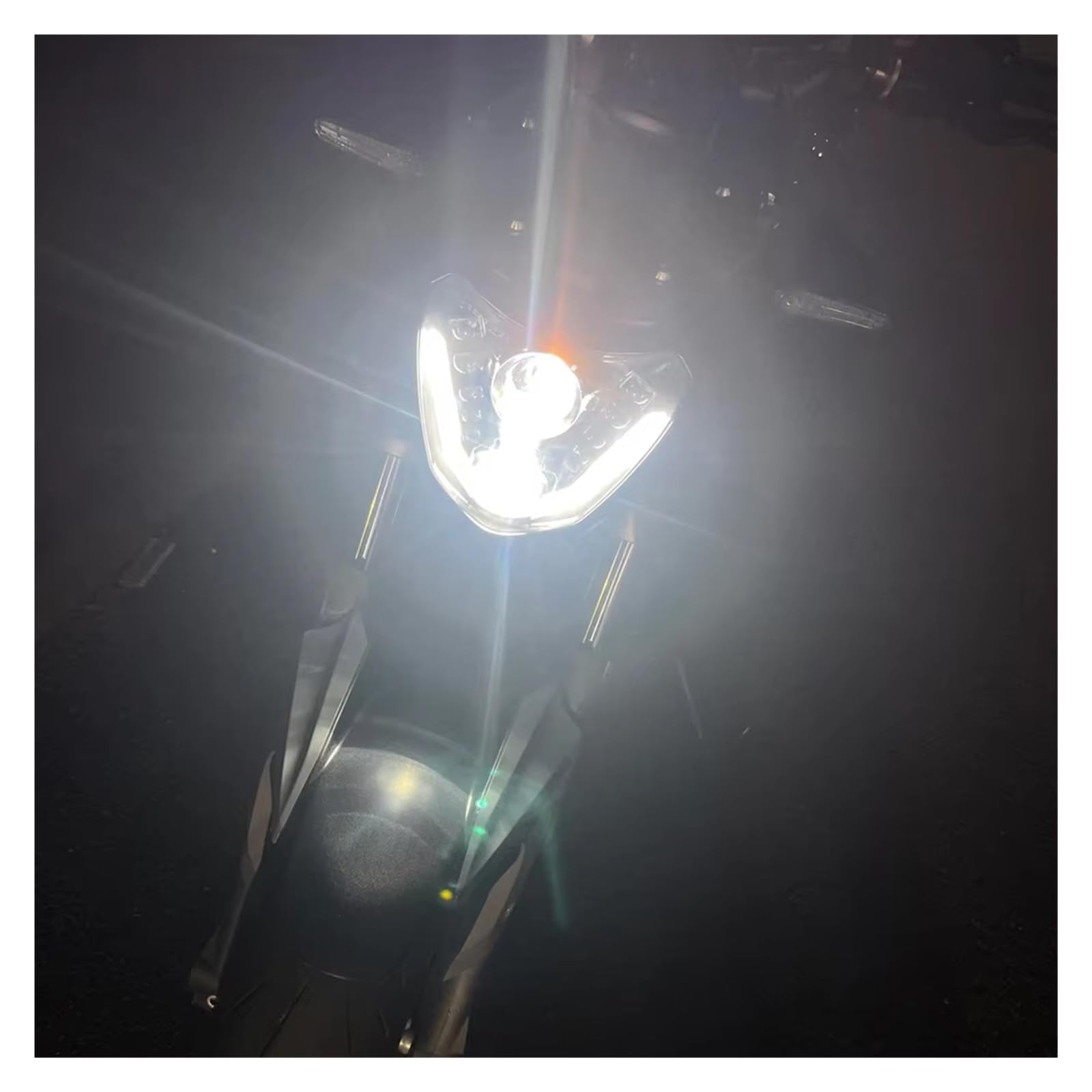 LED Faros Moto para MT-07 para MT07 para MT para 07 FZ-07 FZ07 2014 2015 2016 2017 E24 Faro Delantero Bombilla H4 con LED DRL Faros Delanteras