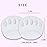 Ball of Foot Cushions Honeycomb Fabric Metatarsal Pads Invisible Socks Pads for Women and Men Reusable Forefoot Pads (5 Pairs-White)