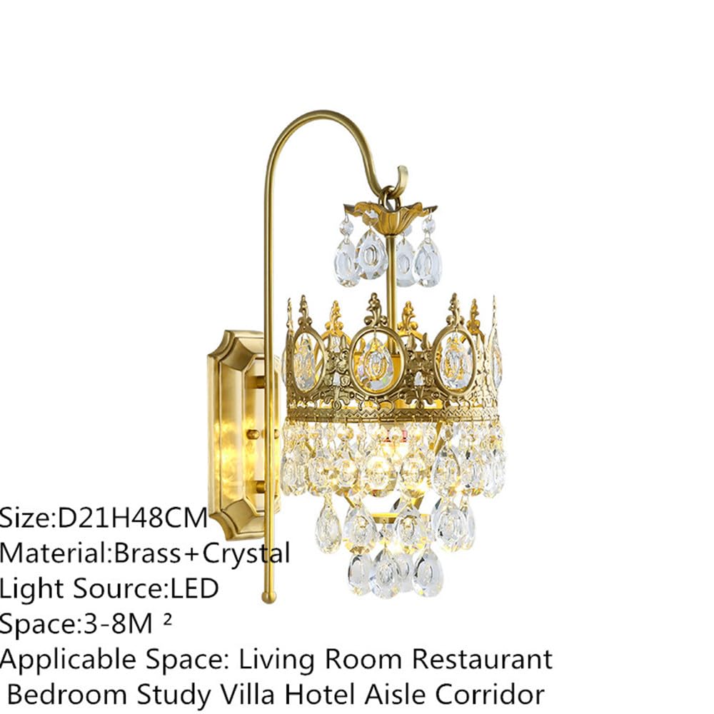 Lámpara de Pared de Latón de Lujo Americano (Luz 9025C-1)