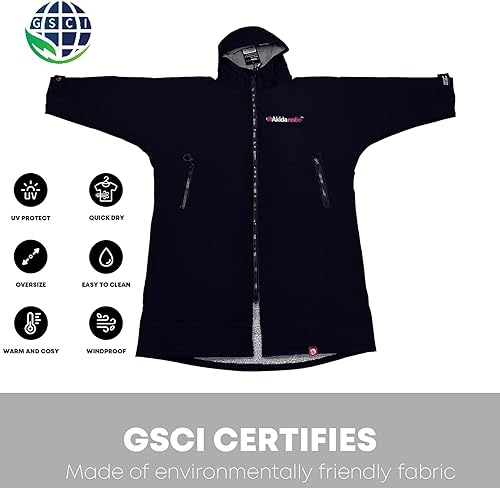 Miniatura 10 de Akida - Bata de gran tamaño para cambiarnatación, poncho de surf impermeable, abrigo cálido, toalla cambiadora de traje de neopreno de secado rápido.