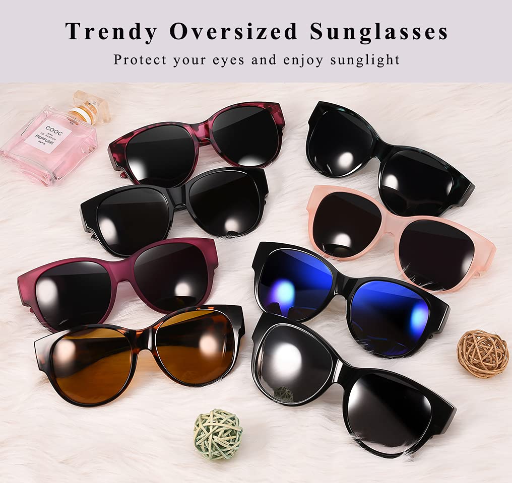 Amazon.com: Leoidou Polarized Sunglasses Fit Over Glasses 