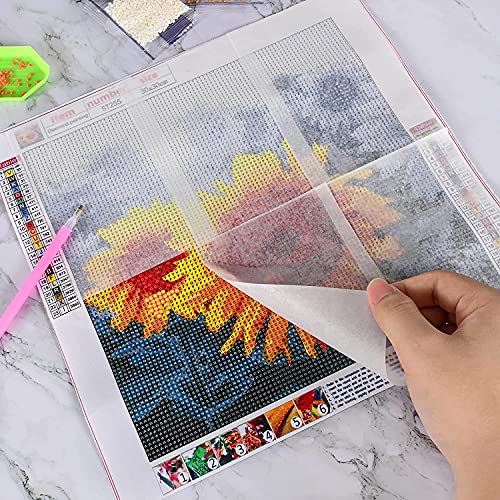 Alkrita 200Pcs Diamond Painting Release Paper Non Stick Diamond Painting Cover Replacement Paper Double Sided Release Paper For Diamond Embroidery Supplies #TOP3