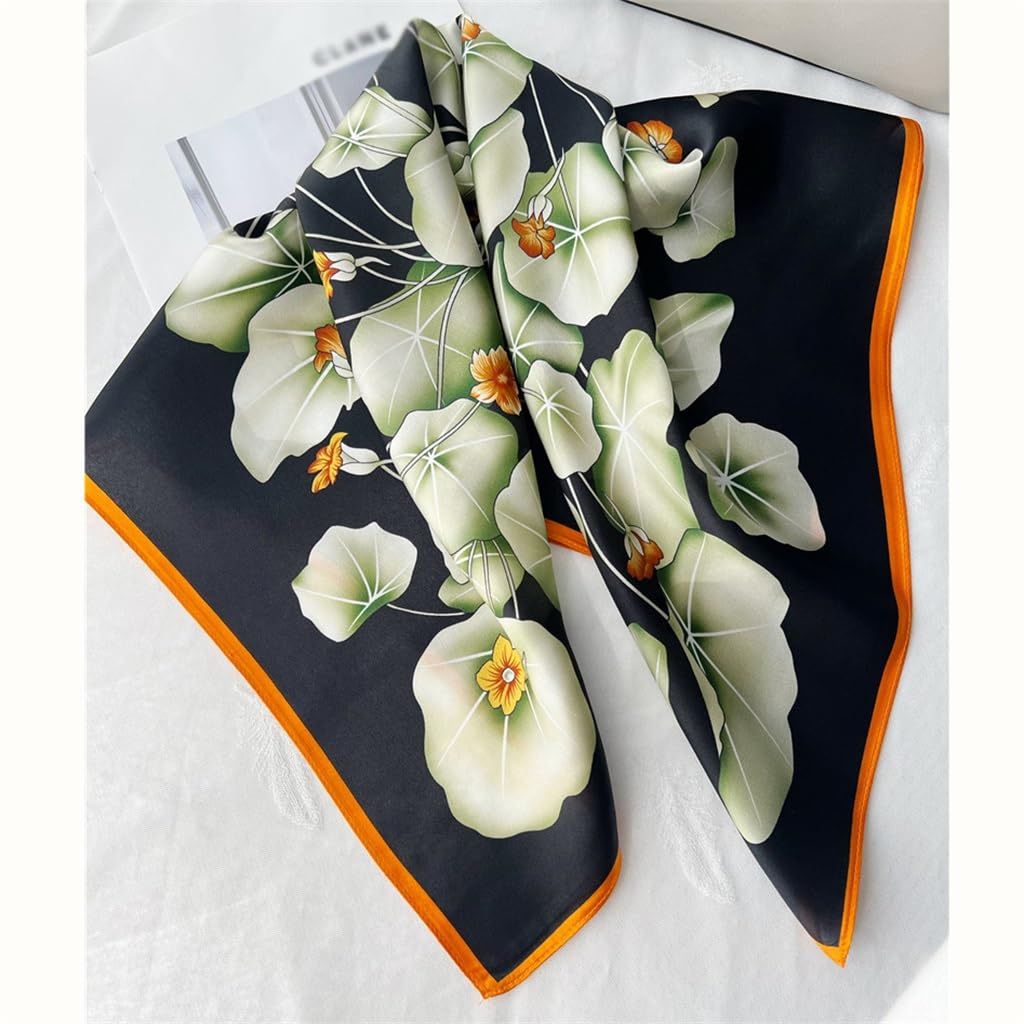 Sciarpa di Seta Moda Femminile Sciarpa Quadrata Versatile Sciarpa di Seta Reale Sciarpa Decorativa Scialle Piccolo
