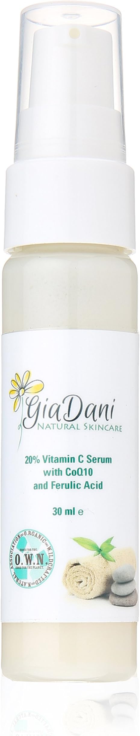 Vitamin C Serum 20% w/ CoQ10, Ferulic Acid & E for Face 1 oz. | Best All Natural and Organic Skin Care Ingredients Aloe Vera, Green Tea, Argan Oil + Hyaluronic Acid | Antioxidant, Anti Aging, Anti Wrinkle, Lightening, Moisturizer Product | Healthy Beauty Facial Skincare for Women & Men - All Skin Types