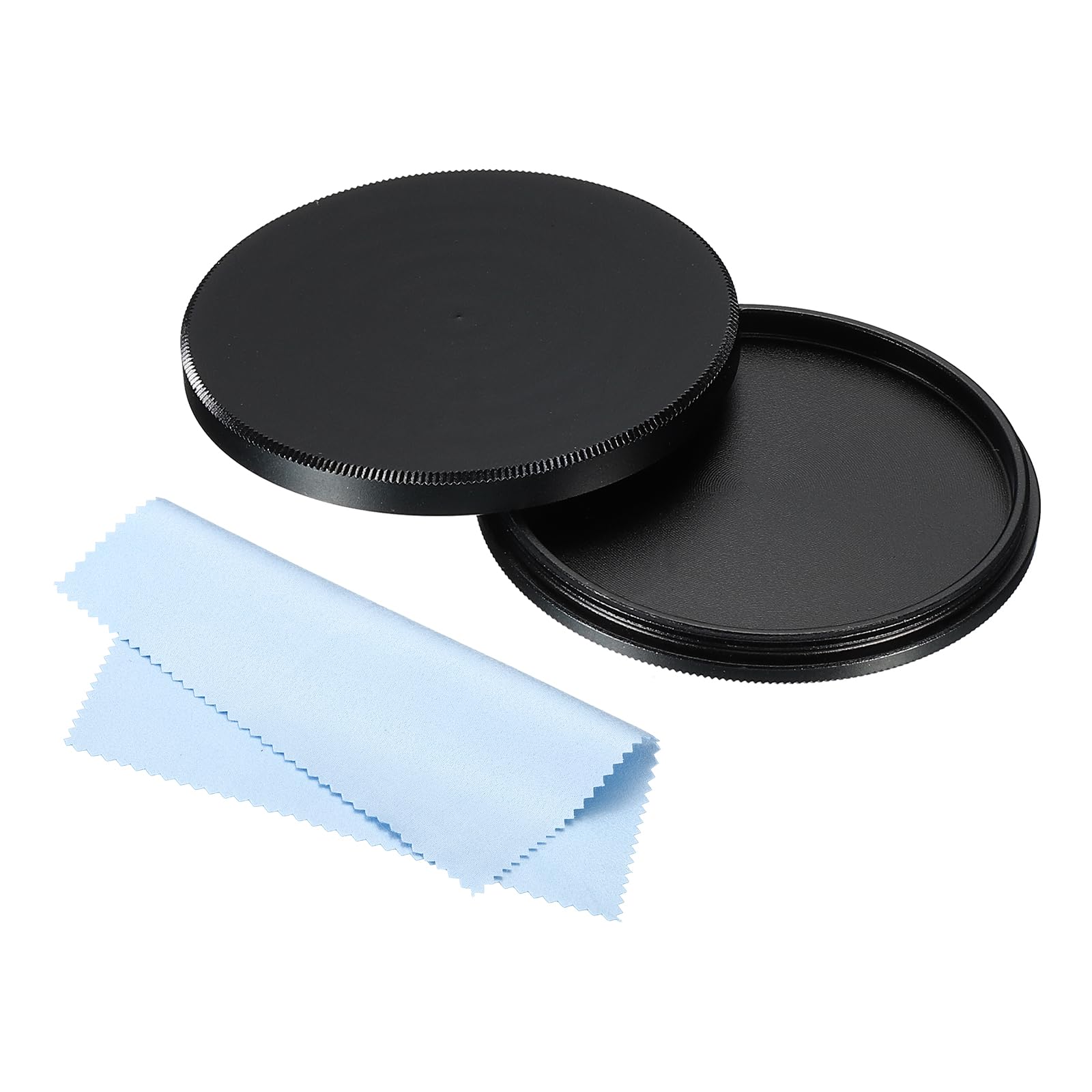 PATIKIL 46mm Lens Cap, Camera Lens Cap Cover Universal Lens Filter Stack Cap Front Metal Protective Case Cover with Cleaning Cloth for Photography