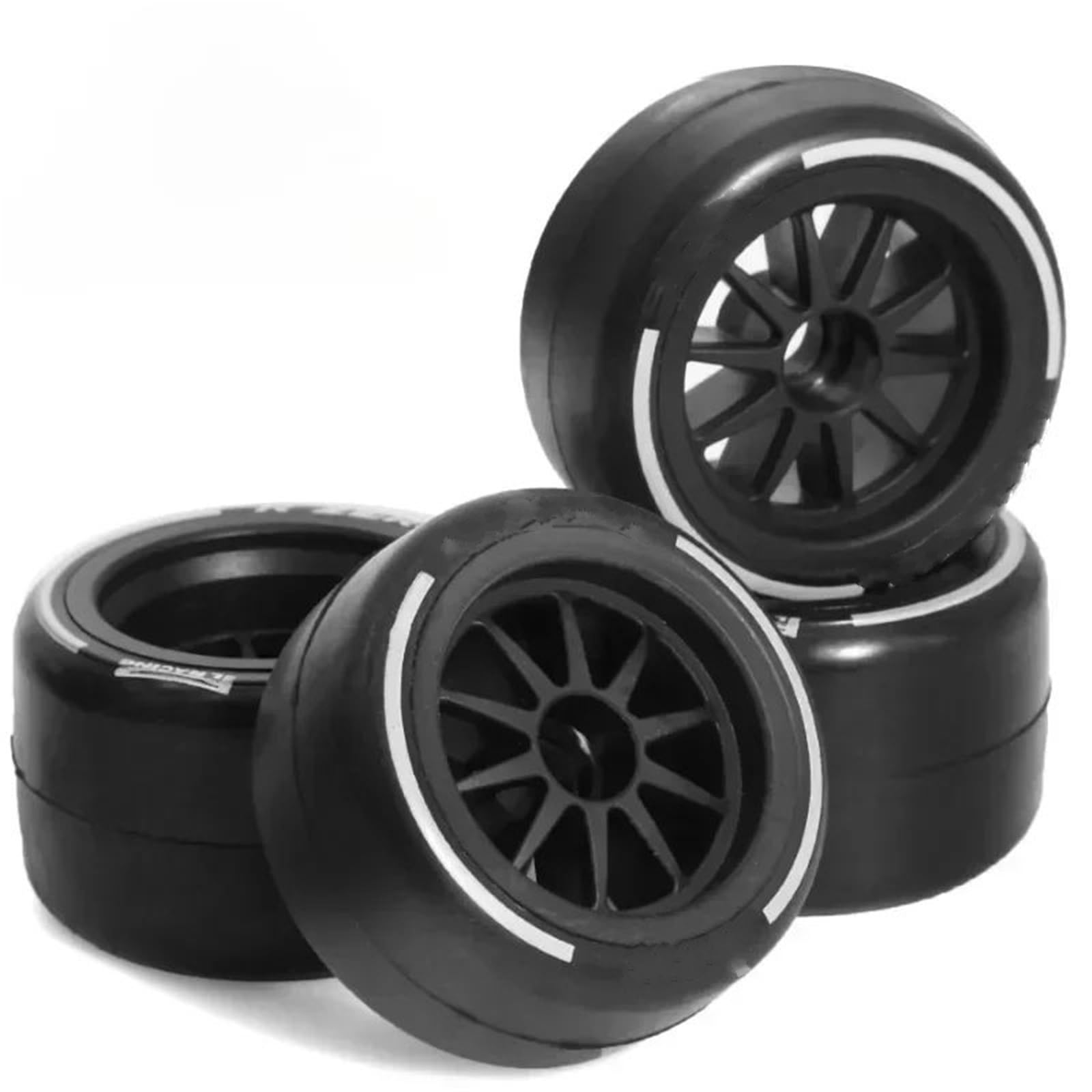 Per Tamiya F1 1/10 RC Auto Parti Aggiornamento 4 Pezzi 60 Millimetri Per Pneumatici Per Corsa 14 Ruota Esagonale Decorativo Ricambio Sostituire I Modelli Ricambi Modellini RC
