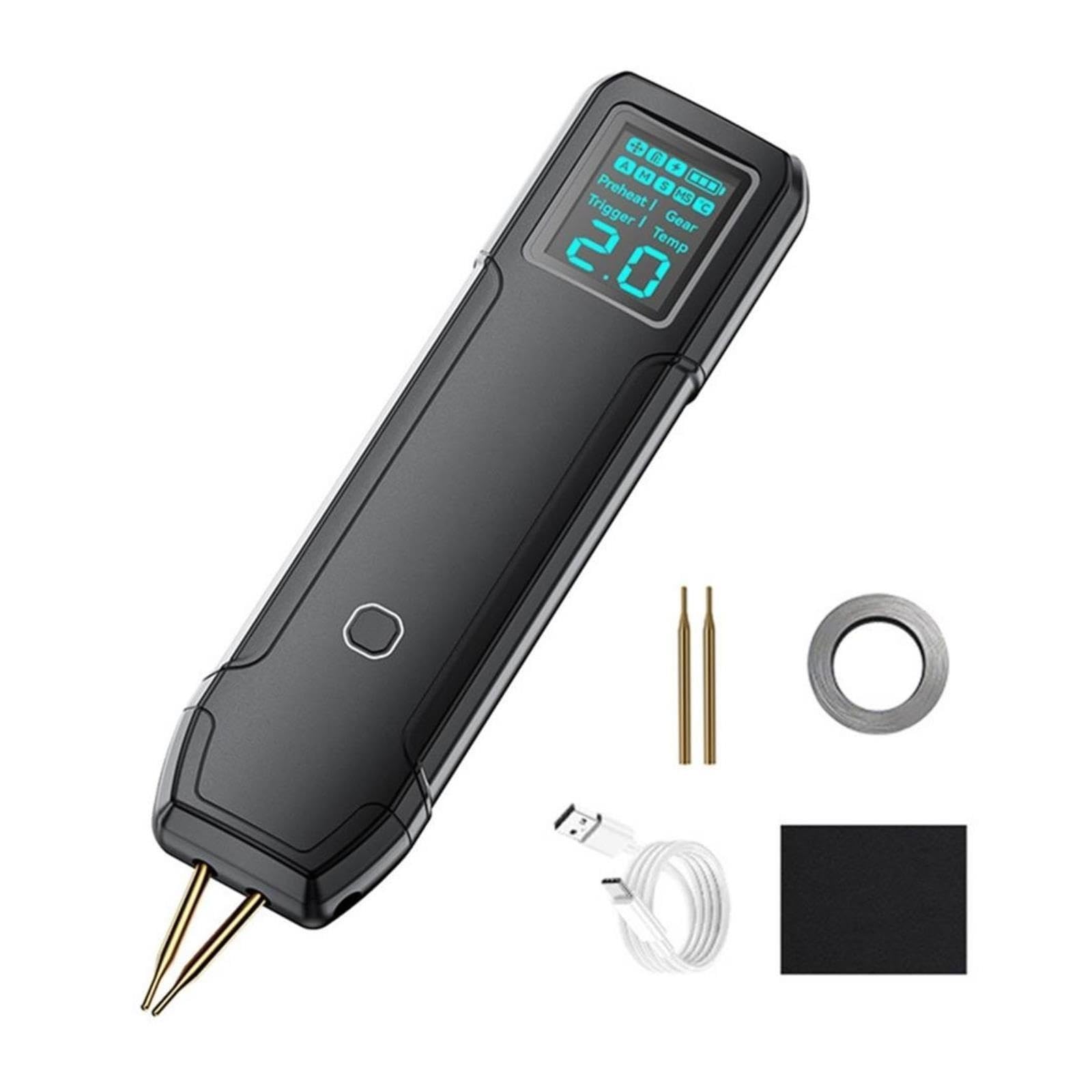 Saldatrice a punti LCD portatile, macchina con doppia modalità automatica/manuale monitoraggio termico in tempo reale, 1 confezione,Giunzione Termica(B)
