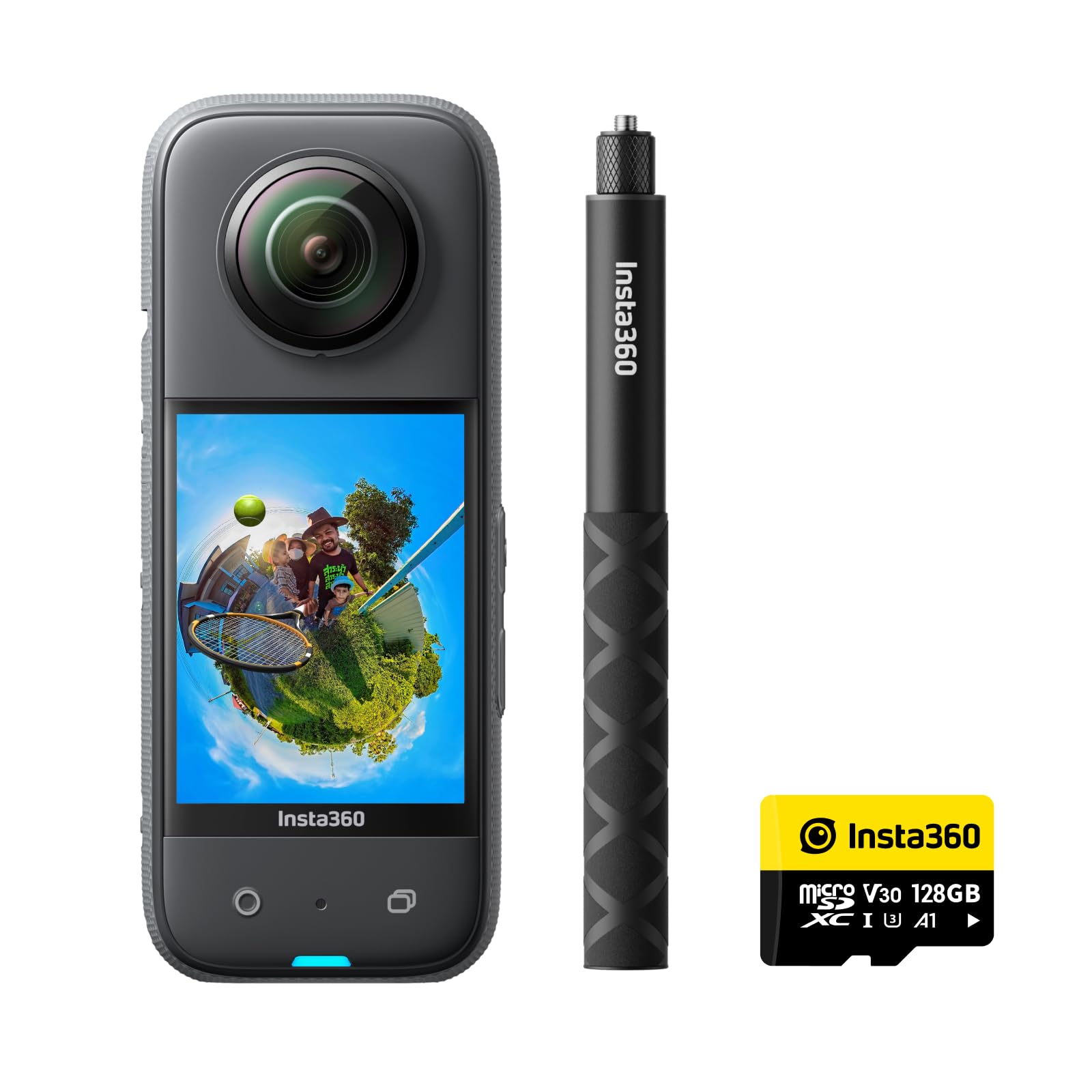 Insta360 X3 Virtual Tour Kit - 360 Virtual Tour Camera, 72MP Photo, 5.7K 360 Active HDR Video, Top Stabilization, Long-Life Replaceable Battery, Great