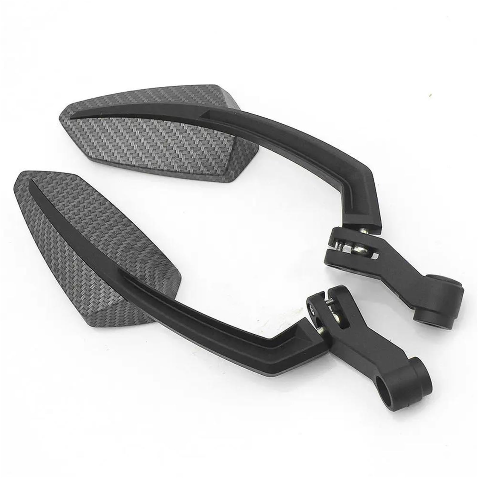 Universal Motorrad Rückspiegel Seitenspiegel Für Roller Zubehör Spiegel ansehen(Carbon fiber)