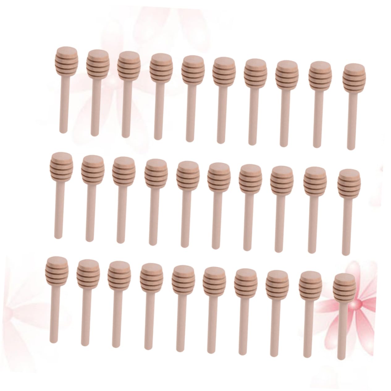 PRETYZOOM 1set Wooden Honey Stick Honey Scooper Honey Spoons Stick Honey Stir Sticks Honey Stirrers Honeycomb Spoon Honey Pot Rod Honey Jar Honey Dispensing Stick Honey Dipper Stick 30pcs