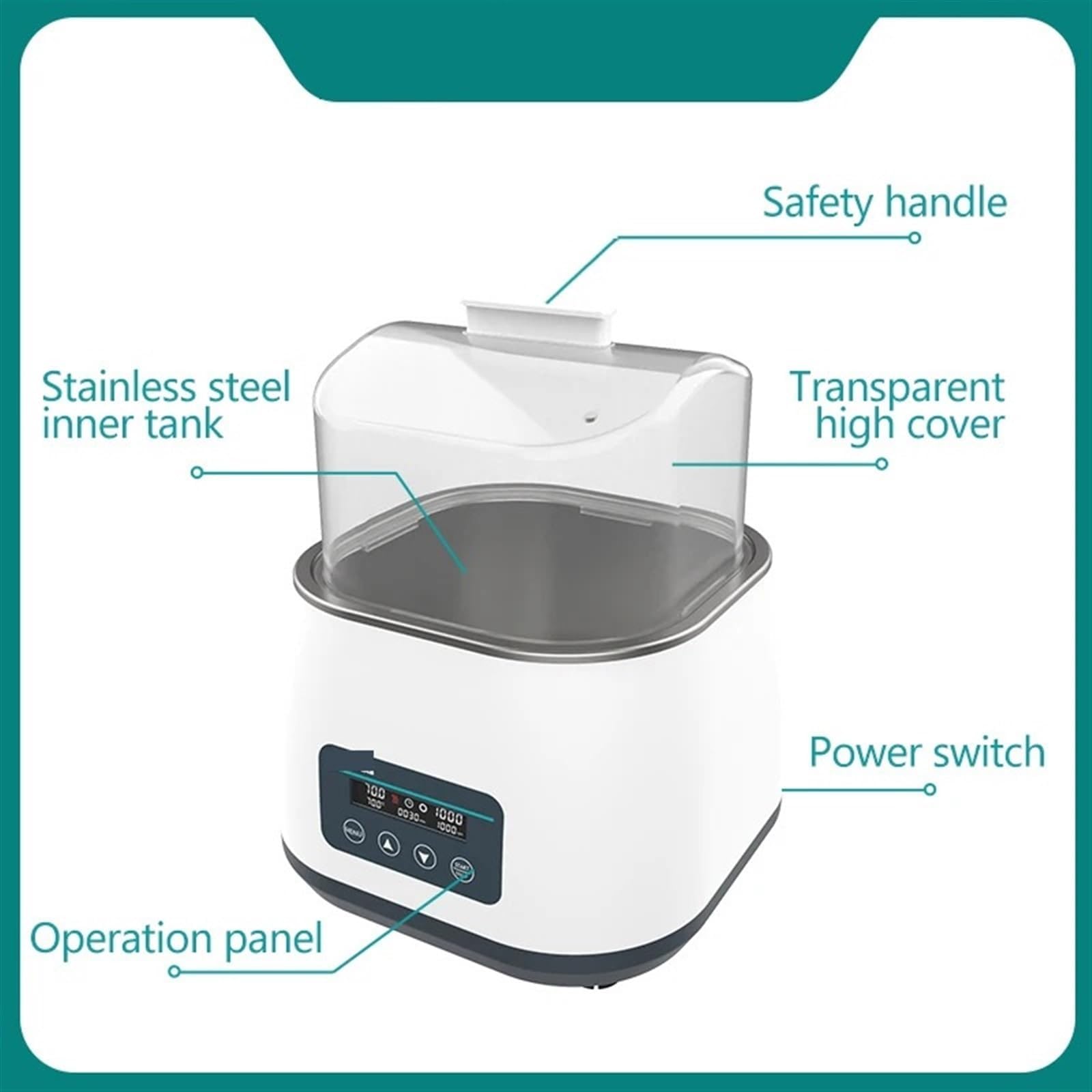 Agitador magnético digital con baño de agua, agitador termostático de laboratorio calentado para mezclar líquidos y calentar eficientemente en aplicaciones de laboratorio