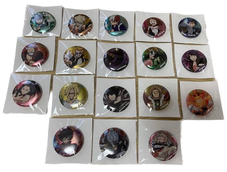 僕のヒーローアカデミア バッジ 18個セット 僕のヒーローアカデミア ヒロアカ コレクション缶バッジ 18個