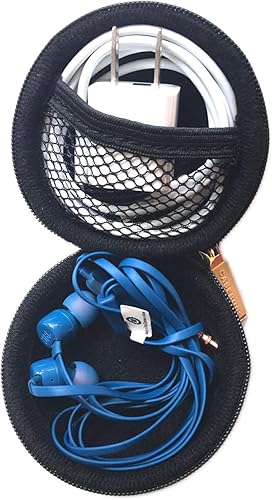 Miniatura 6 de Estuche de almacenamiento redondo para auriculares y cargador de teléfono con mosquetón  Edición limitada de nailon balístico dorado