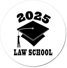 CafePress Class of 2025 Law School 5.5" Round Car Magnet Magnetic Bumper Display