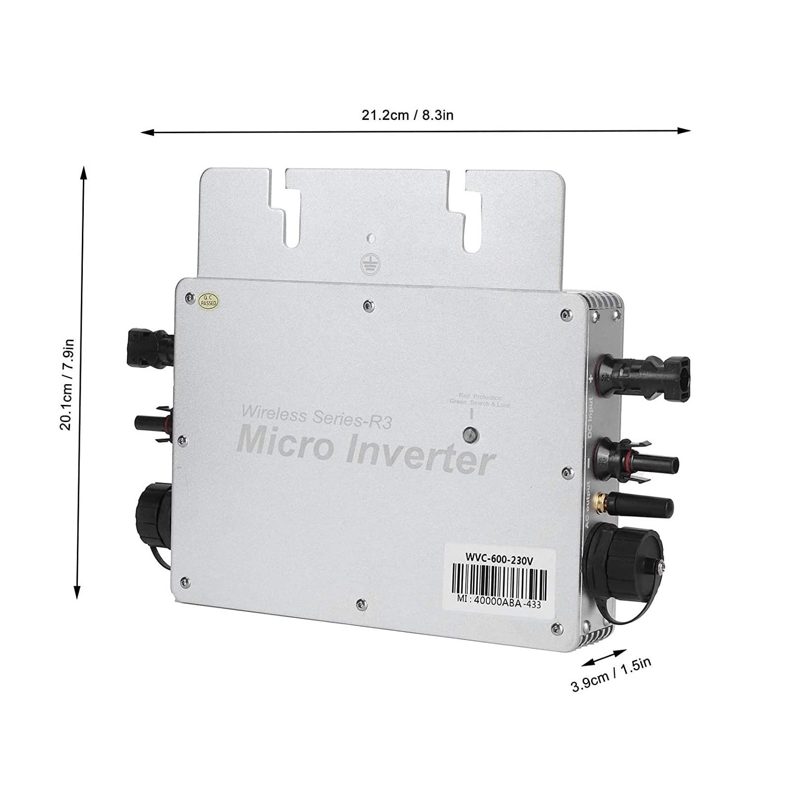 Falowniki sieciowe Micro Solar Inverter, monitorowanie konwertera słonecznego aplikacji telefonicznej z wieloma równoległymi stosami na dachu zewnętrznym dla systemu wytwarzania energii słonecznej Mał