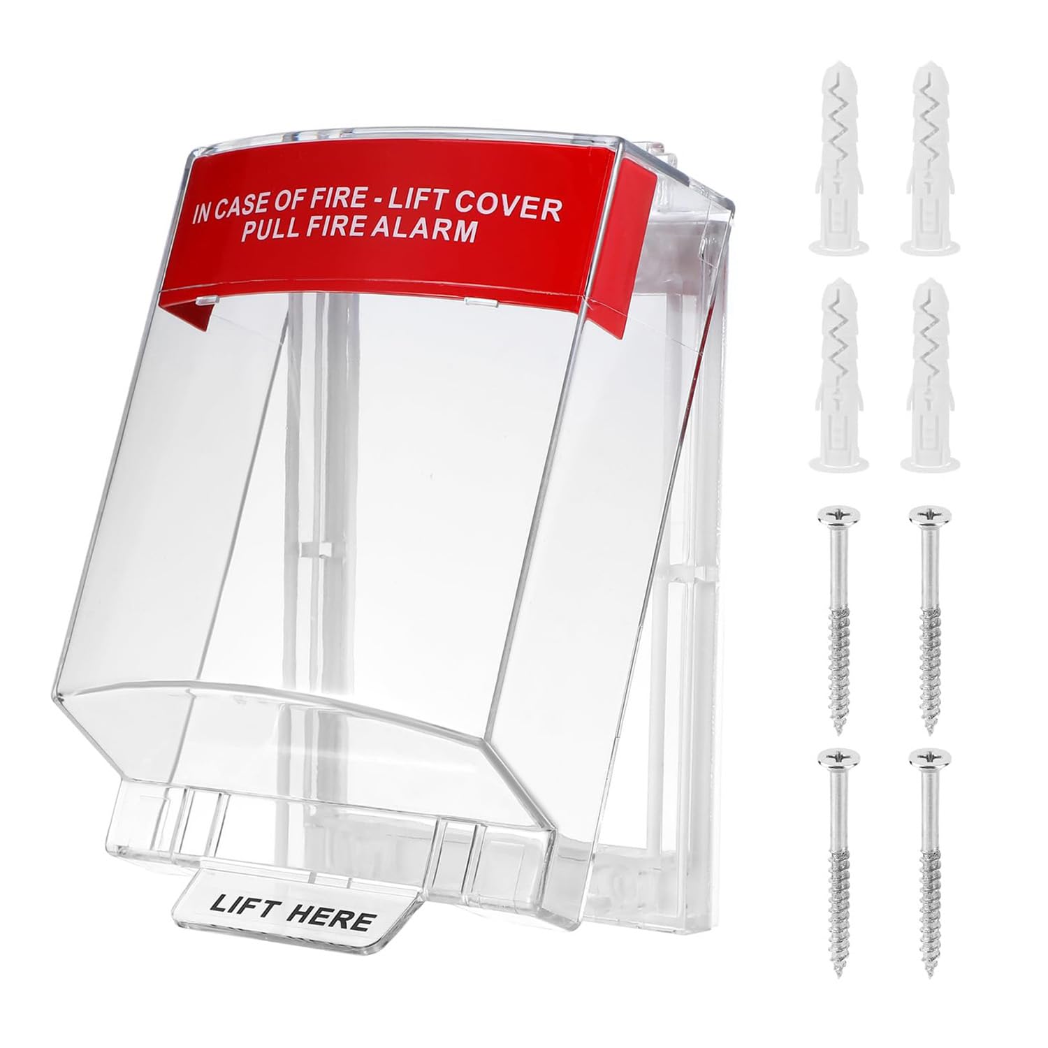 Fire Alarm Cover,Clear Manual Call Point Protective Box,Fire Alarm Pull Station Covers,Euro Stopper Polycarbonate Cover,21.5x13x5.5CM