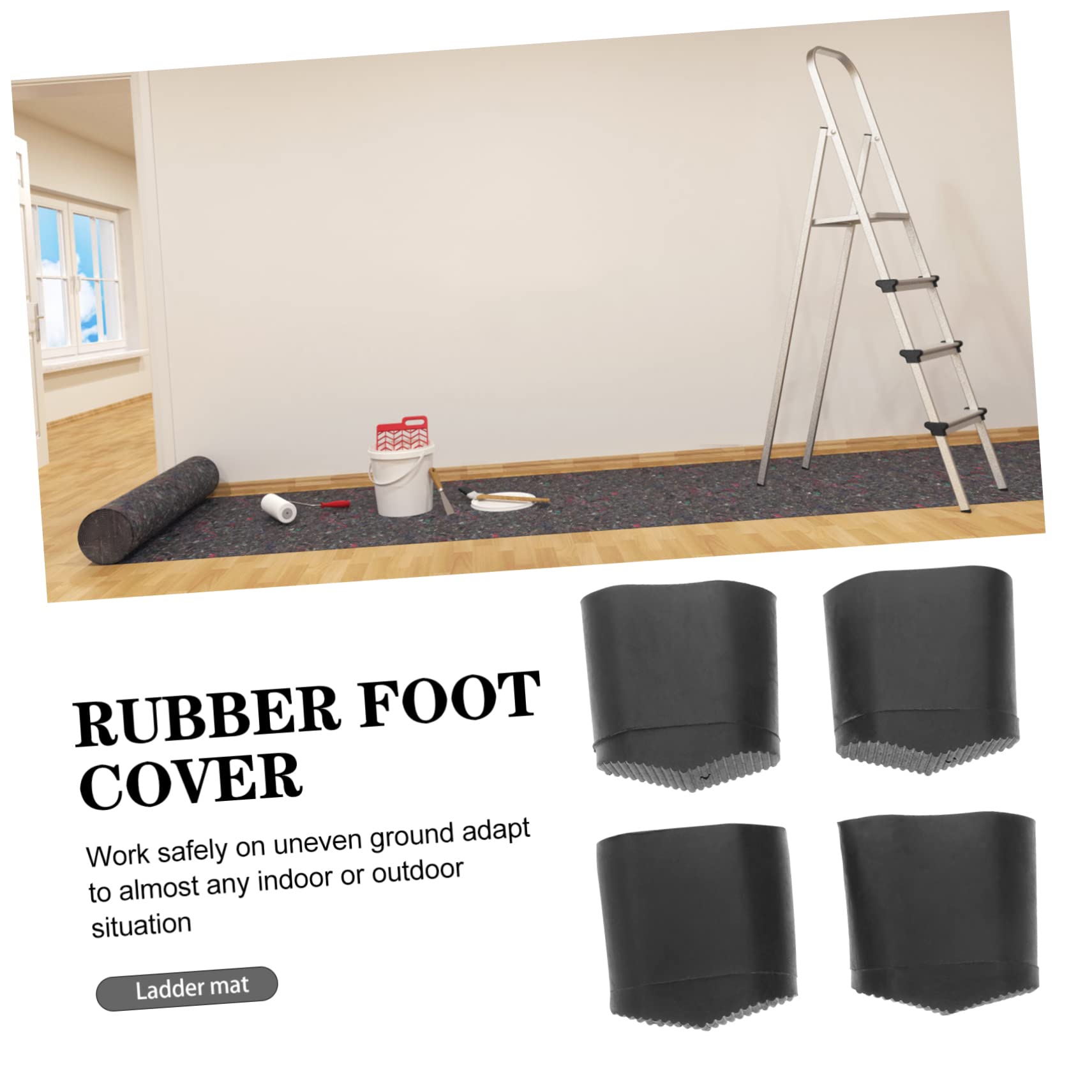 Set 4 Piedini Antiscivolo Per Scale - Protezione Pavimenti E Sicurezza - Foto 3