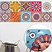 Master_GGGGG Frise Murale Autocollant Papier Peint imperméable en PVC Autocollant de cuisine et de salle de bain Décor Mural Bohême vive 30 cm X 30 cm1 lot de 10 pièces