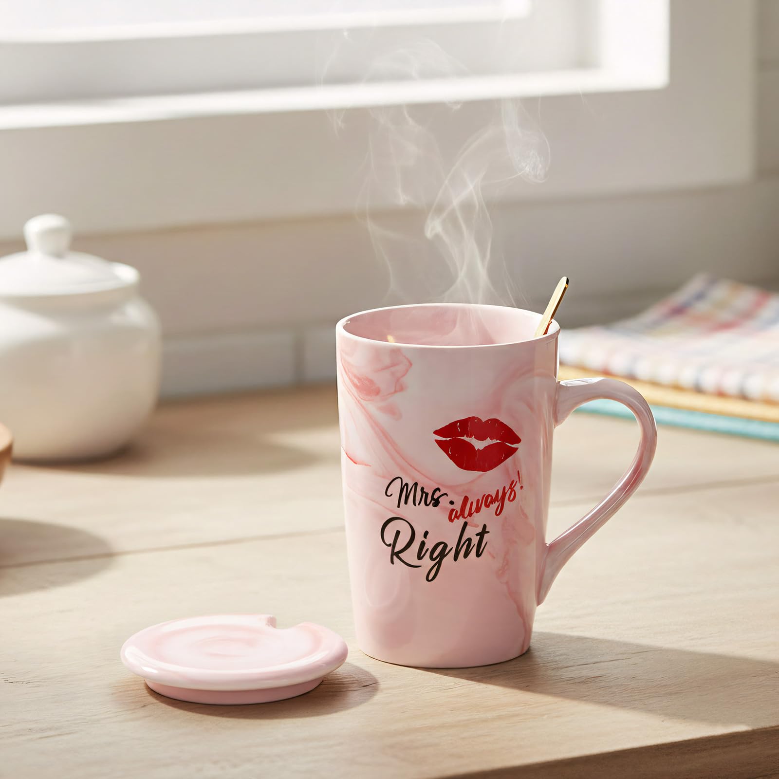 Regali per donne, set da 2 tazze da caffè/bacianti, in ceramica, per coppia di sposi, regalo di San Valentino, matrimonio, fidanzamento, doccia nuziale e sposo