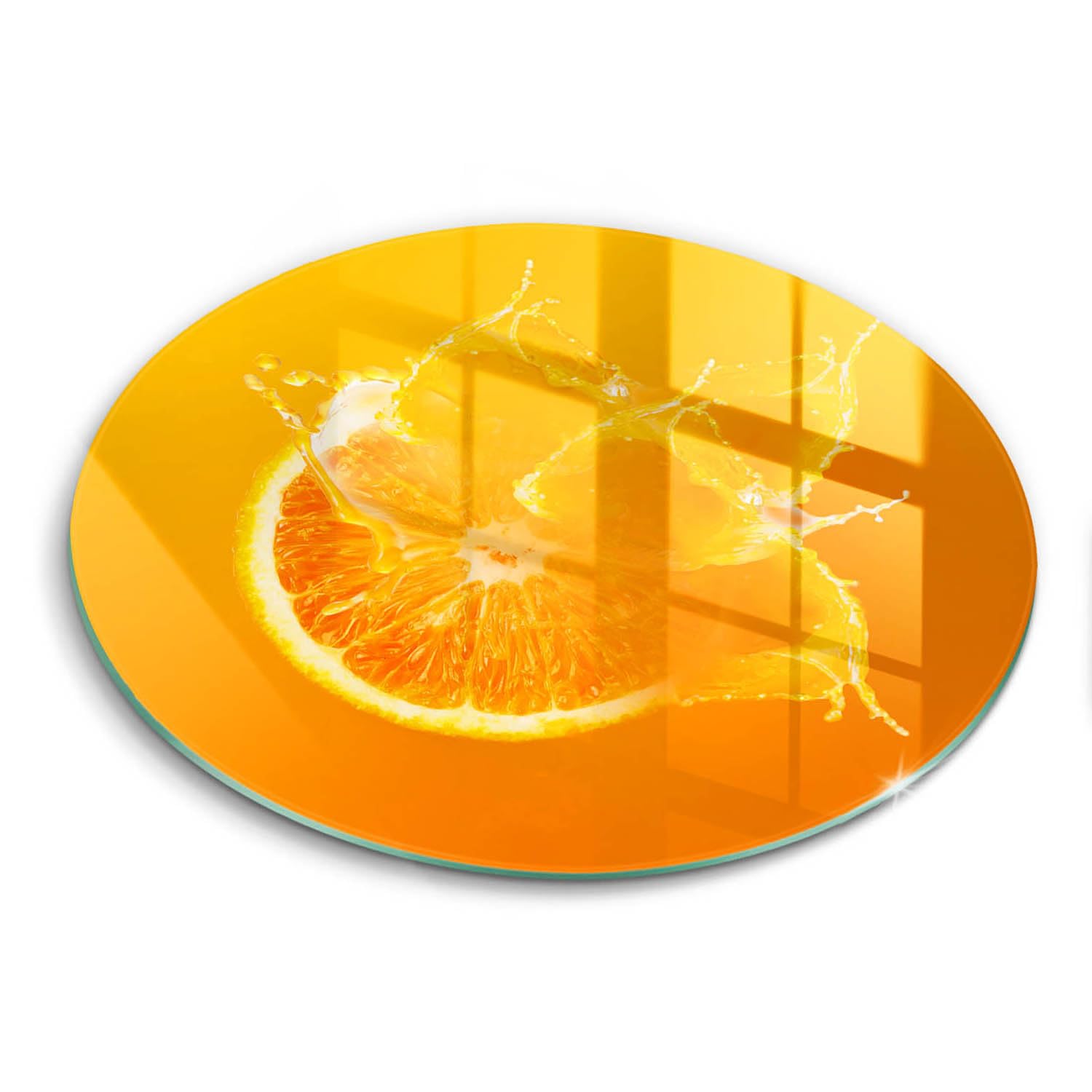 Plaque de protection induction 30cm orange pour protection cuisson cuisine