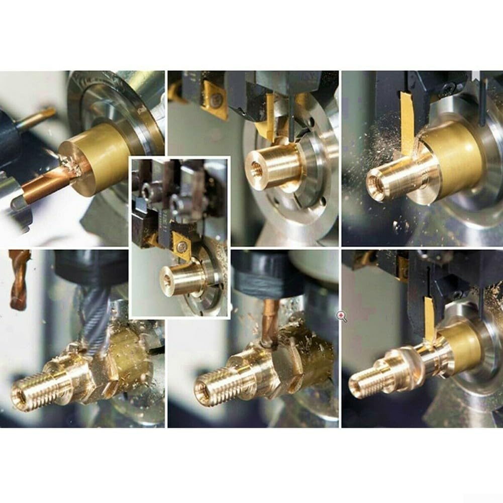 Set di 4 barre di alesatura per tornio CNC in metallo con inserti in carburo