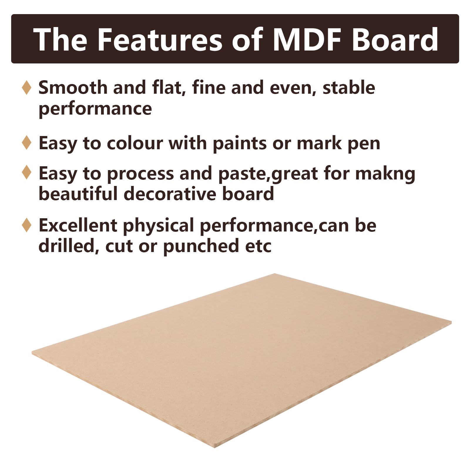 15 placas de madera MDF A3 para manualidades, 420 x 300 x 4 mm, placas de madera para grabado láser, pintura, modelado, pirograbado