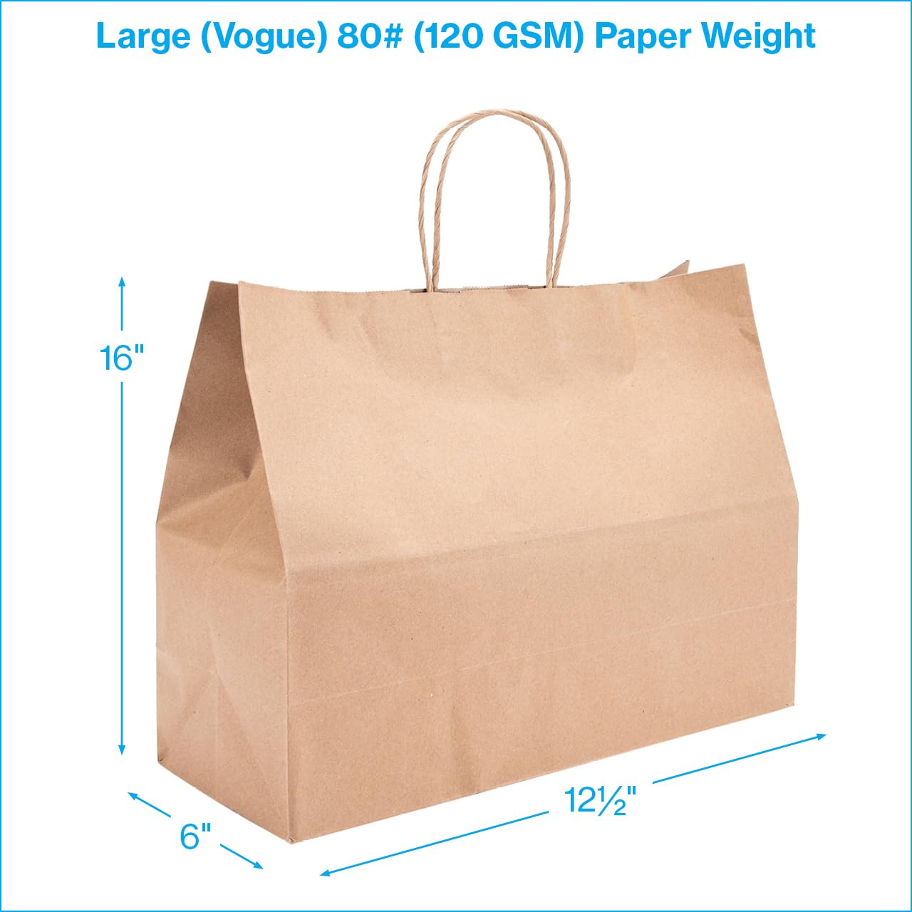 モデーア おまとめセット light brown paper bag Medium J-Fold Handle Paper Bag | 10 x 5 x 13 | EnviroPackaging