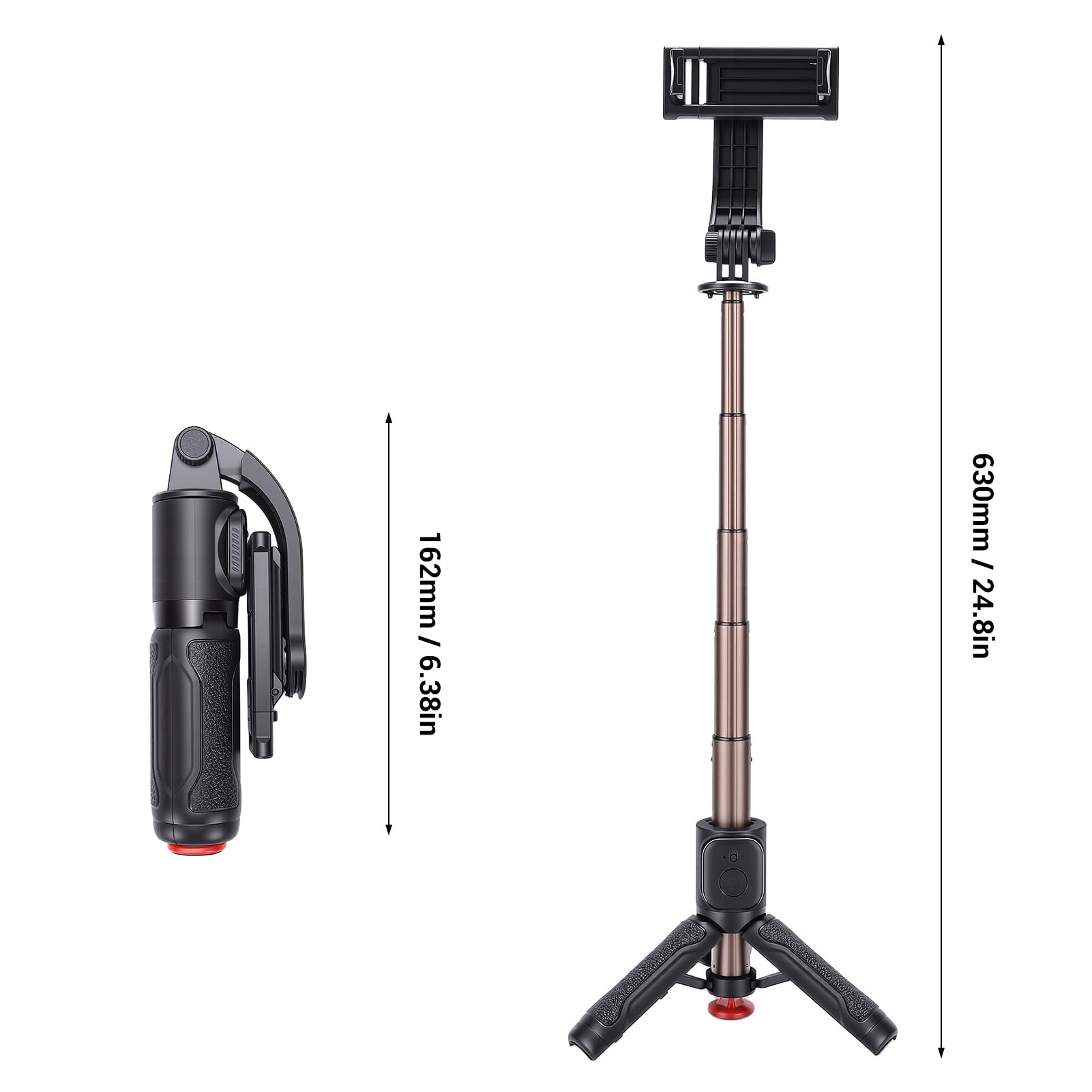 Treppiede allungabile girevole selfie stick per fotografia supporto portatile per viaggiatori