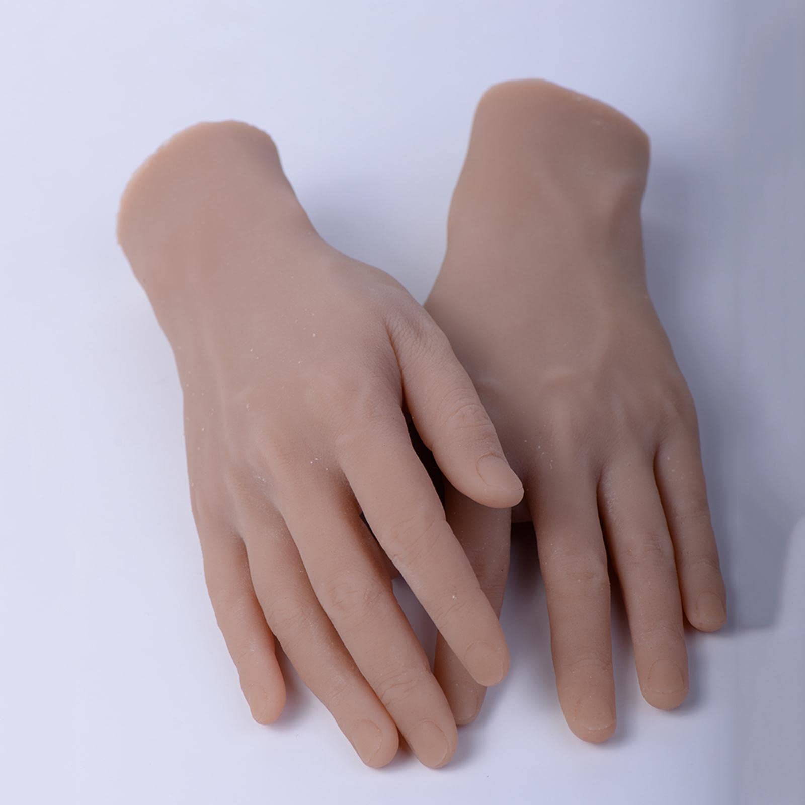 Dekohand - Manichino a forma di mano, supporto per anelli, bracciale, orologio da parete