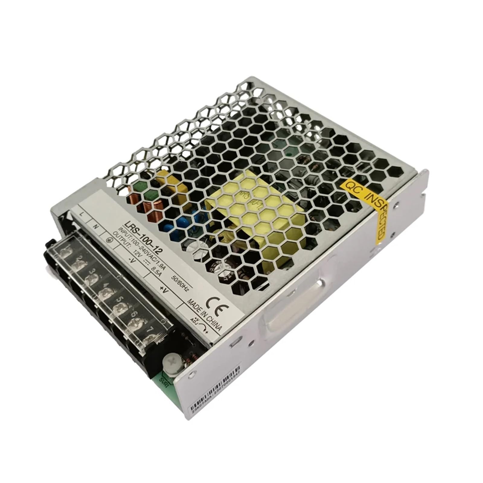 1 pz LRS-100W 120W Alimentatore switching a uscita singola 12V 24V sottile for apparecchiature di automazione di controllo industriale(LRS-120-12V 10A)