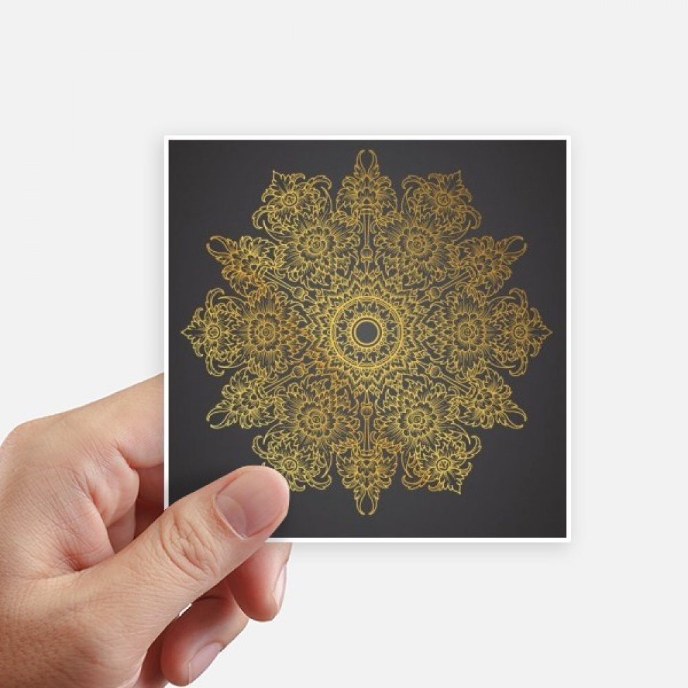 Autocollants feuille d'or culture thaïlandaise stickers design 10cm pour moto et déco
