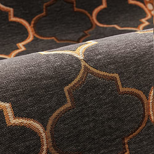 Tapis de porte d'entrée extérieur grand format marron à profil bas stable - 8