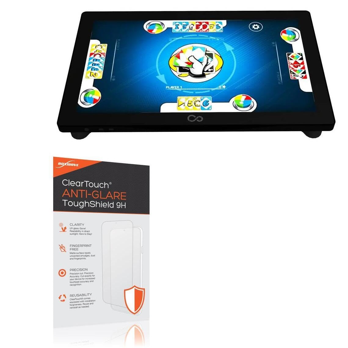 BoxWave Screen Protector Compatible with Arcade1Up Infinity Game Board (18 in) - ClearTouch Anti-Glare ToughShield 9H (2-Pack), Anti-Glare 9H Tough Flexible Film Screen Protector