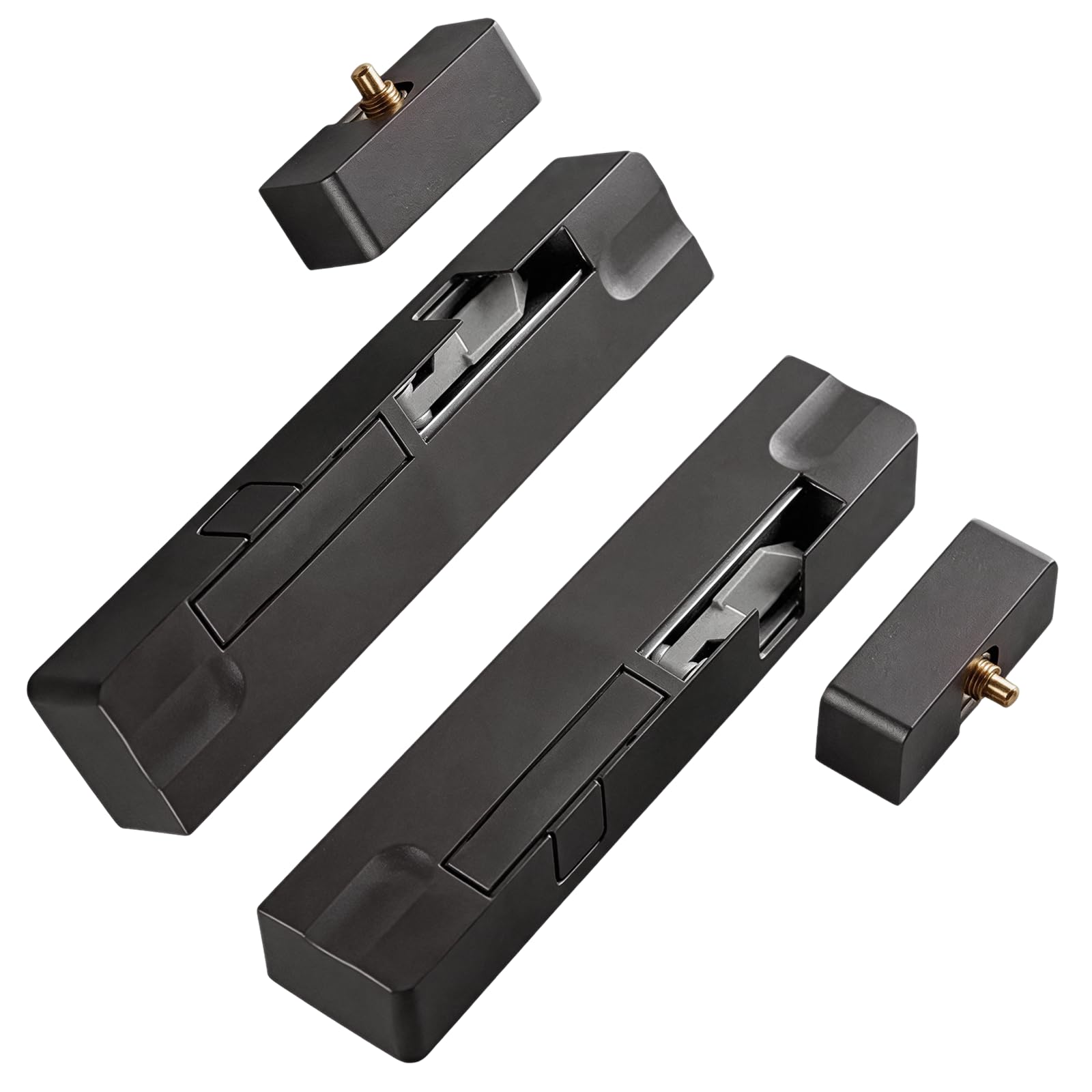 Ferme Porte, 2 Pièces Ferme-Porte Automatique Robuste Sans Perçage avec Capacité de Charge de 80Kg Ferme Porte avec Bras de Suspension Réglable pour un Jeu de 7 à 17 mm pour Portes D'entrée Standard