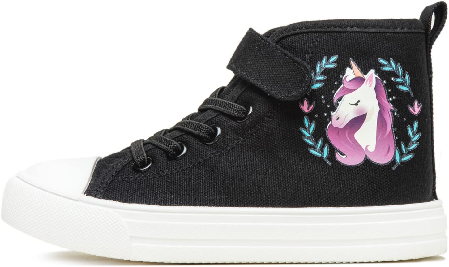 HugRain Girls Kids Glitter Pearl Bowknot Ribbon Lace Up Sneakers Walking Shoes