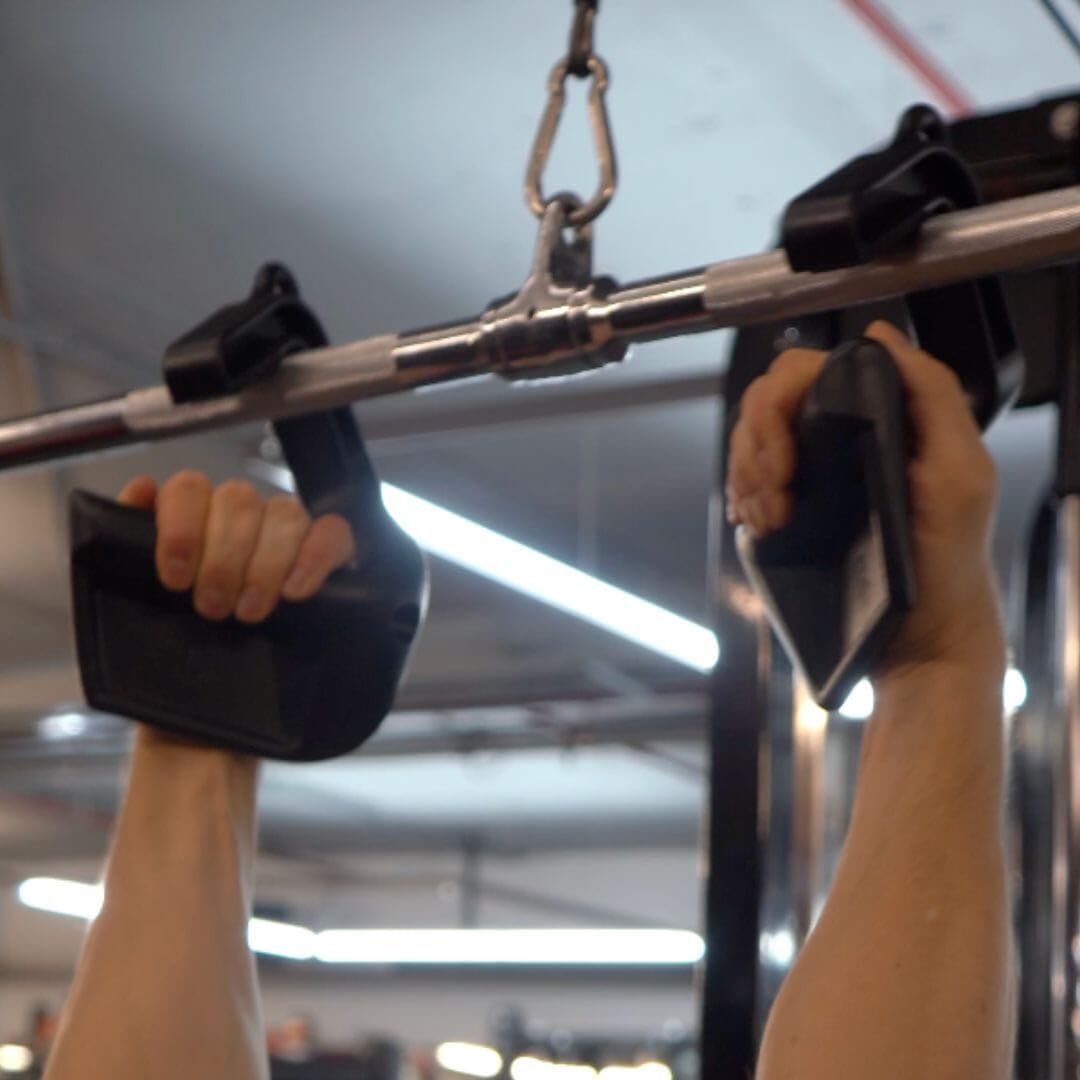 KENSUI Swissies S V2 Max - Angled Supinated Grip Attachment for Pull-Up Bars, Bands, Cables & Barbells - Ergonomic Fin-Shaped Palm Support - Heavy Duty Up to 800lbs & Non-Slip (Pair)