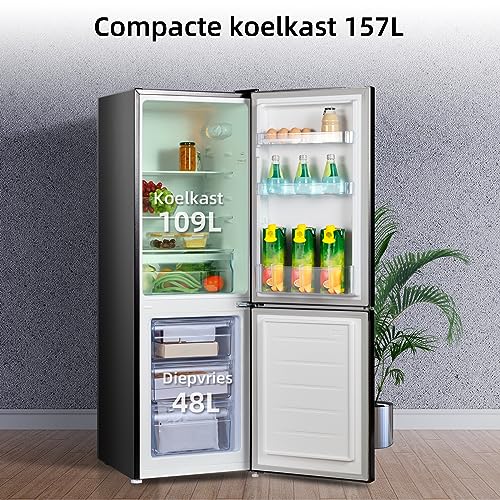 CHiQ FBM157L42 Vrijstaande koelkast met vriesvak, 157 liter, koel-vriescombinatie, laag vorst, 144 cm hoog, 47 cm breed, ultralicht 39 dB - Image 7