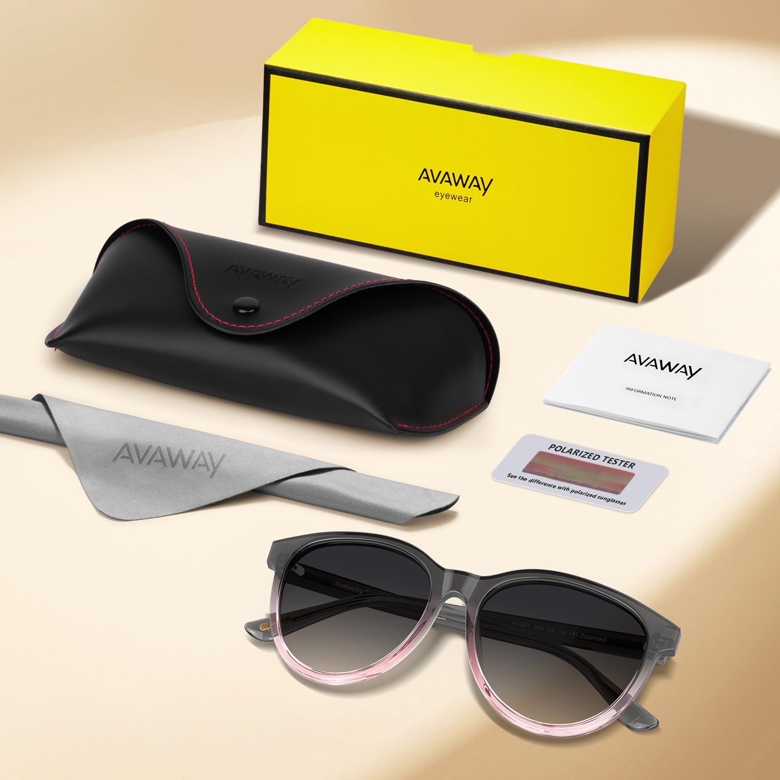 AVAWAY Occhiali da Sole da Donna Polarizzati con Protezione UV, per Fotografia, Viaggi, Guida, Categoria 3