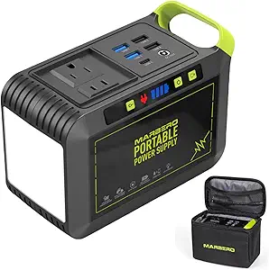 MARBERO Set of Portable Power Station M82 88WH and Waterproof Carrying Case
