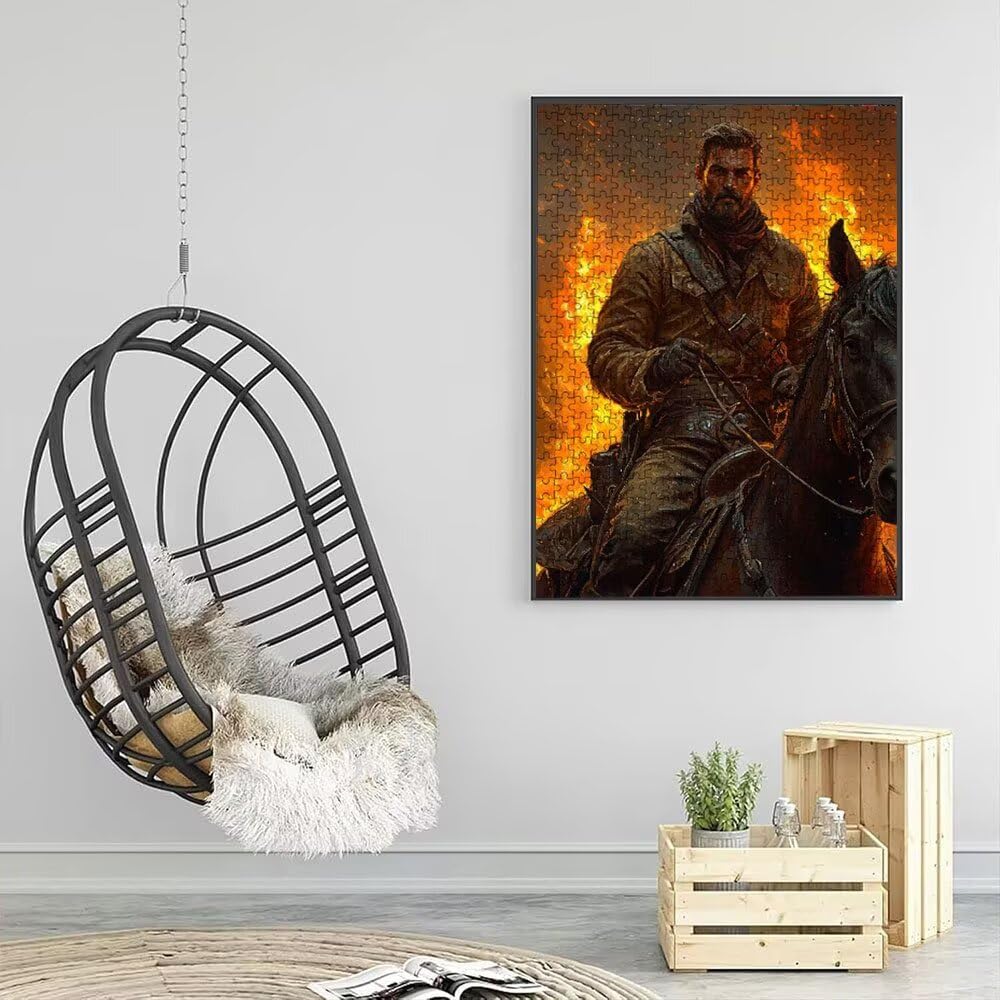 Puzzle 6000 sztuk, męskie płomienie puzzle dla dorosłych 6000, drewniane puzzle, klasyczne gry edukacyjne, niemożliwe wyzwanie, rodzina gier, kreatywny prezent DX0YL1-727