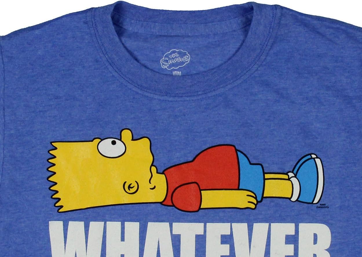 The Simpsons Boy's Bart Whatever Graphic T-Shirt - Image 3