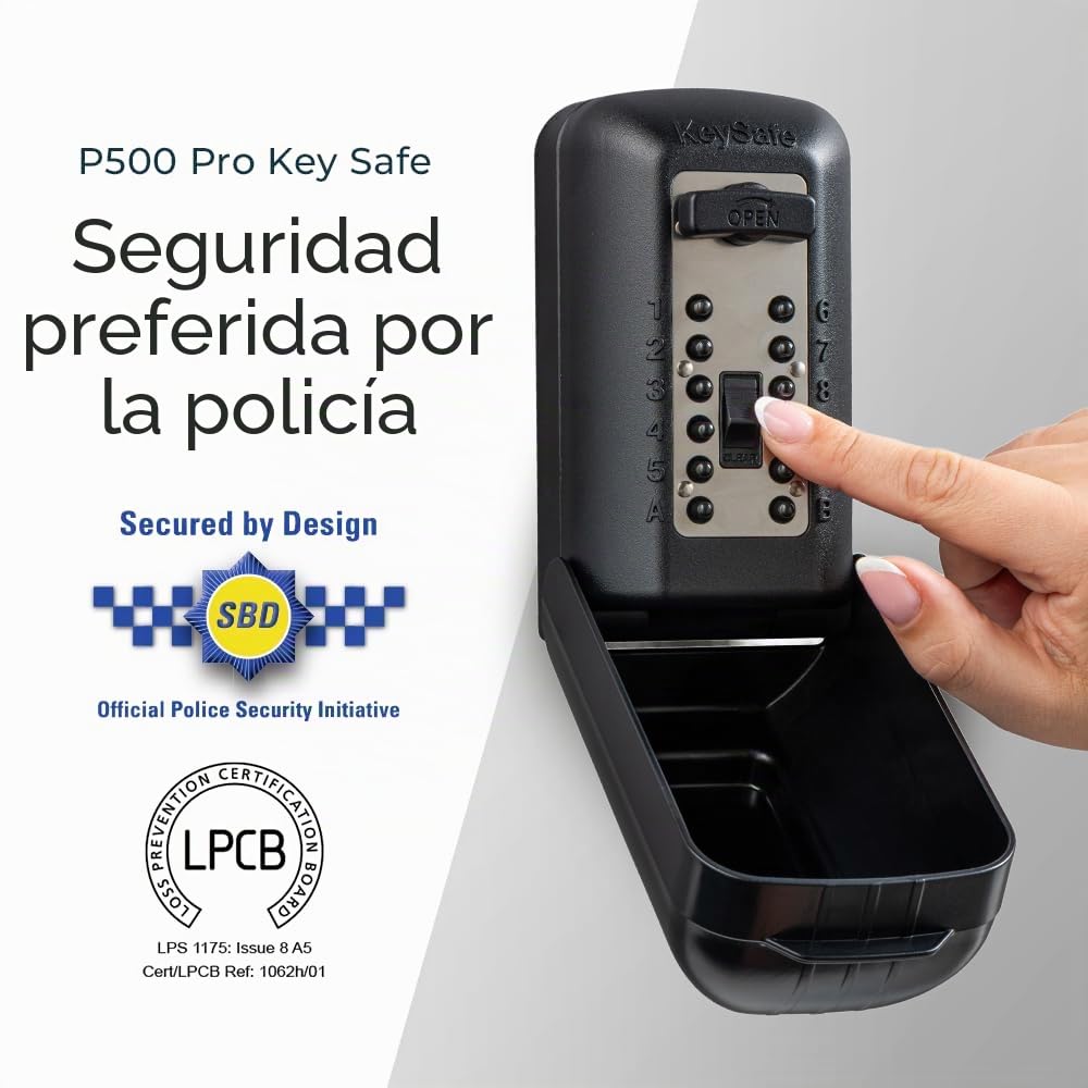 Kidde Supra - Caja guarda llaves de alta seguridad P500 con capacidad para 3/5 llaves