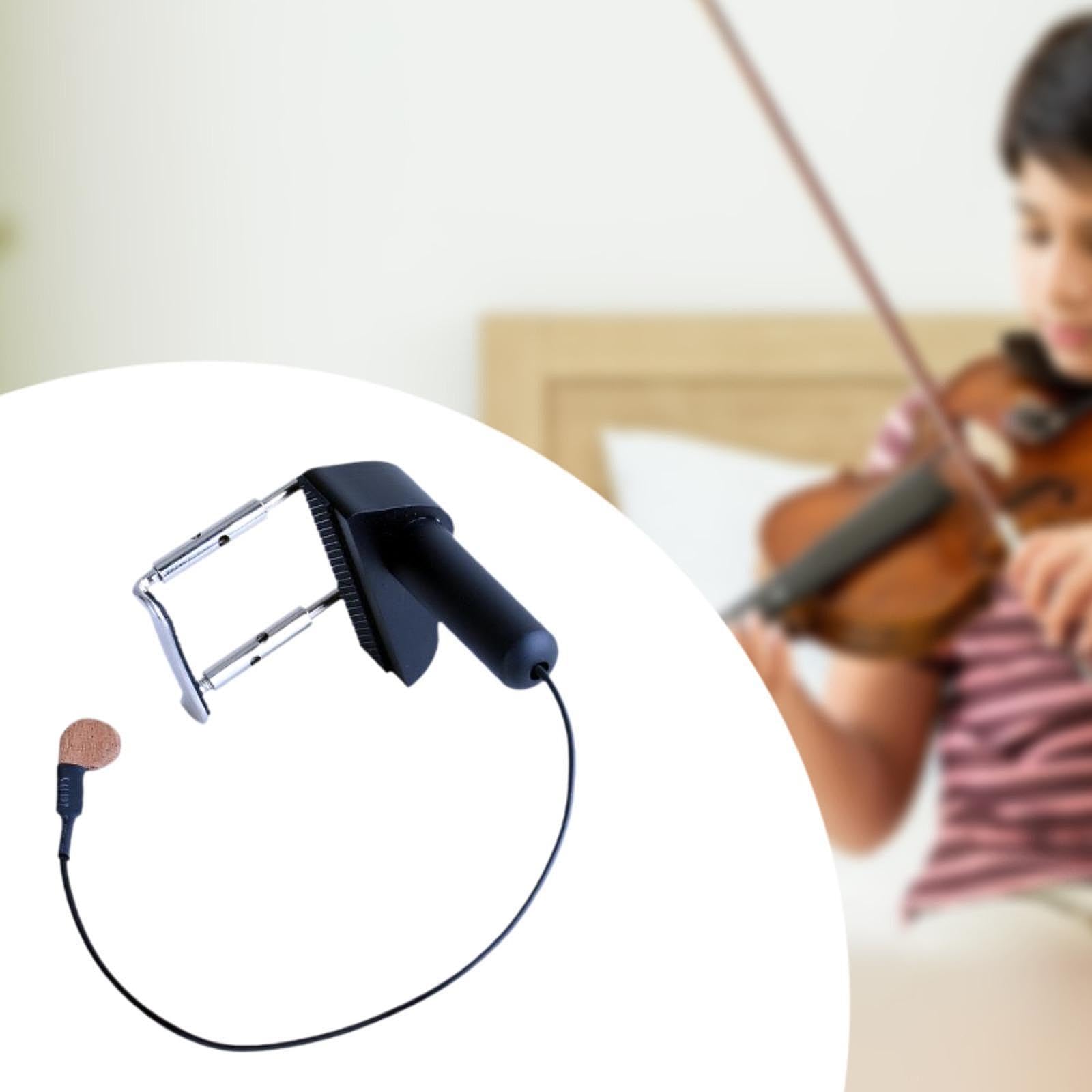 Pickup per violino Pickup a collo d'oca Pickup per microfono professionale facile da installare Pickup per violino piezoelettrico per chitarre