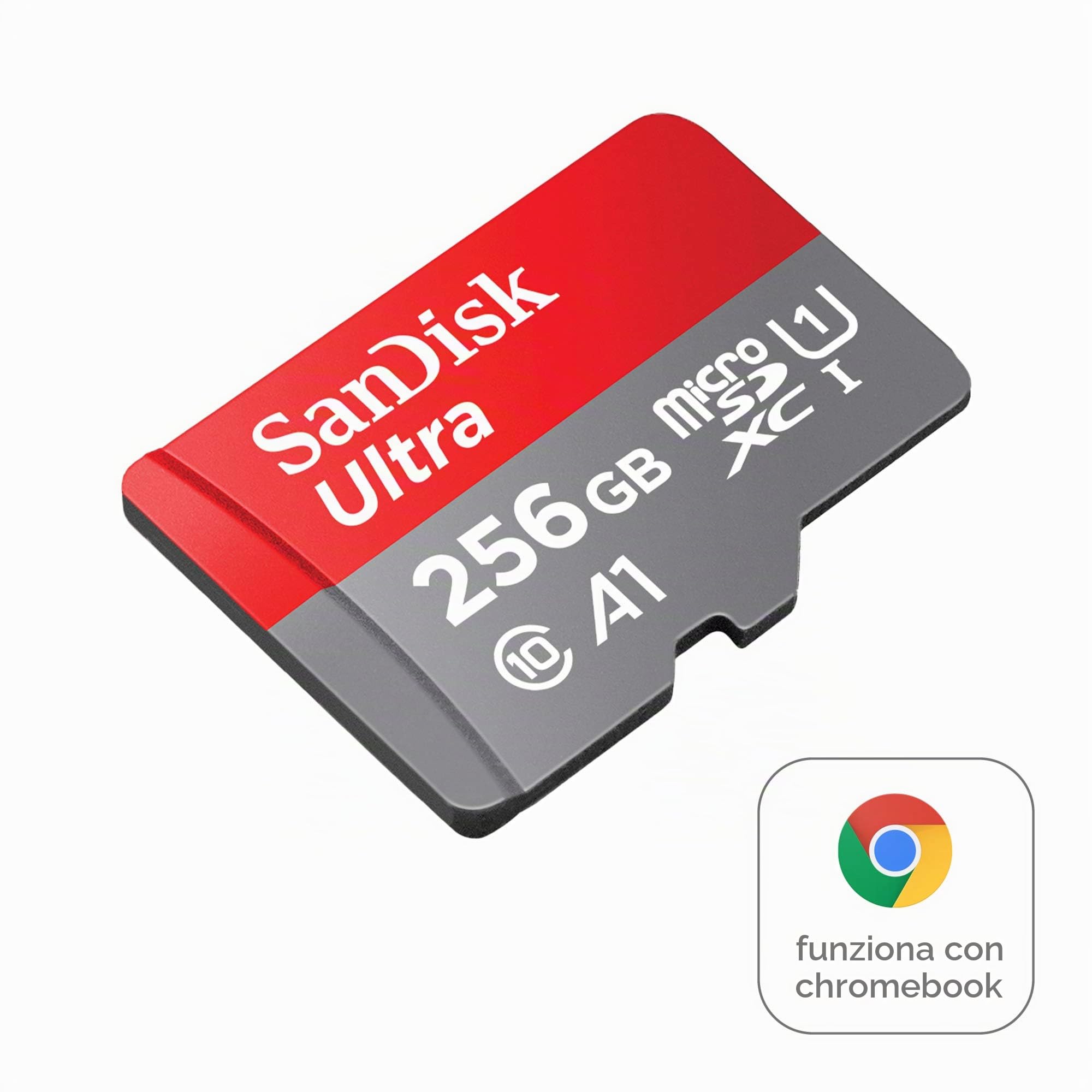 SanDisk Ultra Scheda di Memoria MicroSDXC da 256GB, con A1 App Performance, Velocità fino a 100 MB/sec, Classe 10, U1, FFP