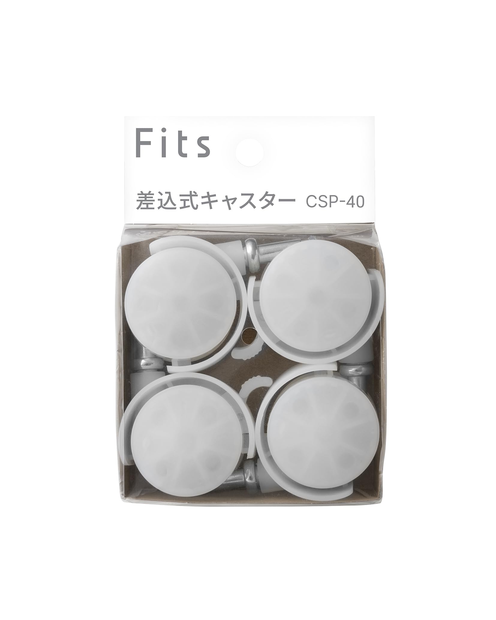 天馬 フィッツ差込式キャスター クリアの商品画像