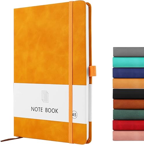 Diario para cuaderno, paquete de 3 cuadernos A5 para el trabajo, 3.53 ozm, papel grueso de alta calidad, 200 páginas, cuaderno de tapa dura A5 con