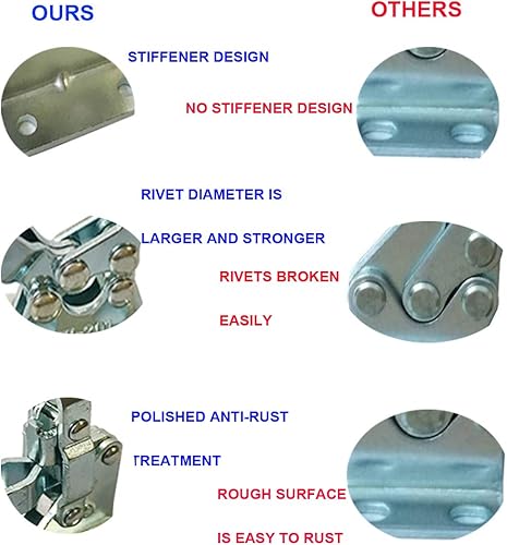 Miniatura 18 de Abrazadera de pestillo de palanca estilo 4002, capacidad de sujeción de 550 libras, pestillos de palanca con orificio de bloqueo, pestillo mediano