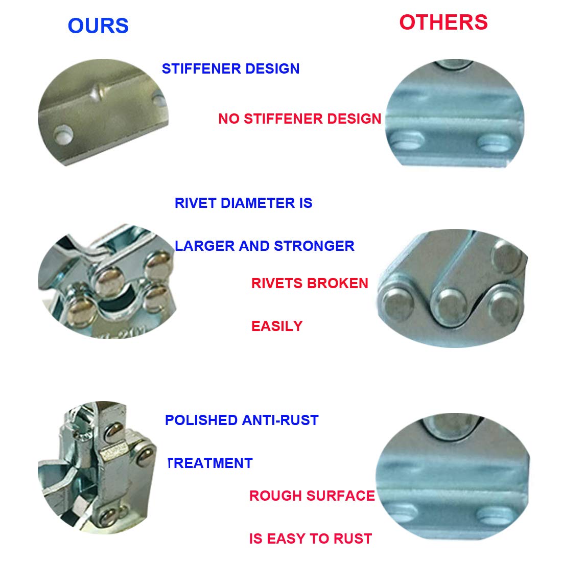 Buy MIKMAYTOO Hold Down Toggle Clamps Vertical, 50Kg/ 110Lbs Holding