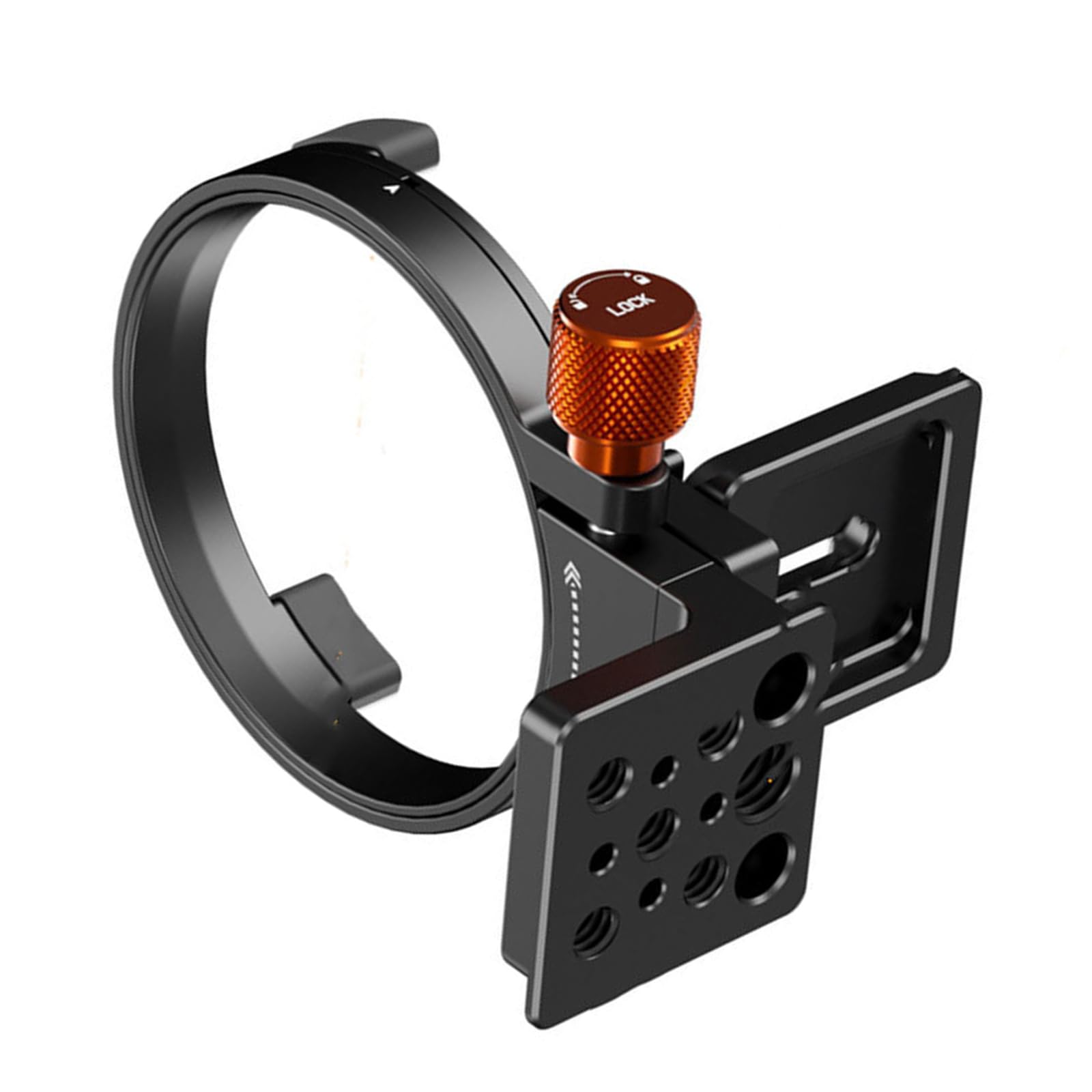 Collar de lente de montaje DSLR giratorio horizontal placa de liberación rápida rotación ajustable